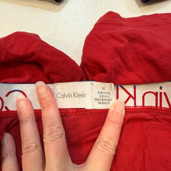 Calvin Klein Red, blue and navy Boxer Briefs men’s size M - Picture 3 of 3